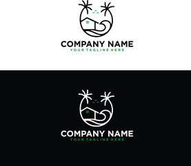 beach  logo design
