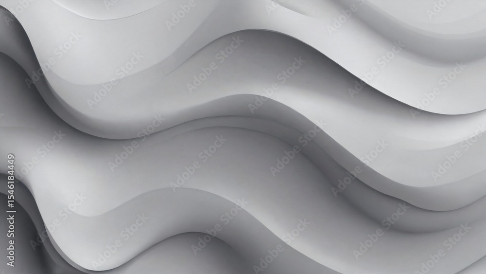 Aufkleber abstract gray wavy pattern with smooth flowing shapes and textures, abstract design featuring elegan