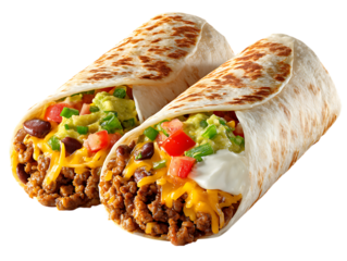 Savory burritos stuffed with vibrant healthy fillings