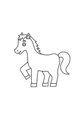 Drawing a horse
