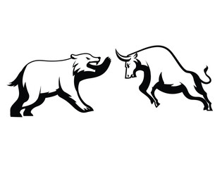 bear silhouette vector