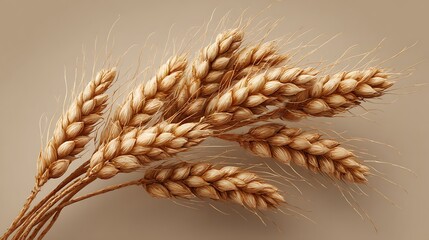 Wheat wreath. Photo-realistic EPS10 vector illustration. .