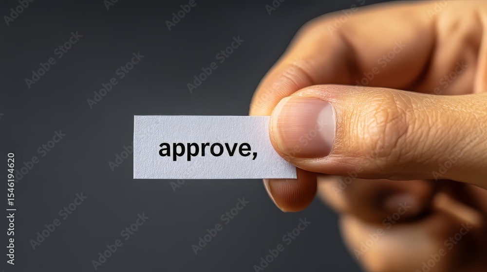 Poster a person ticks a checkbox labeled 