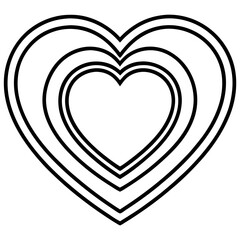 Minimal Double Heart Outline