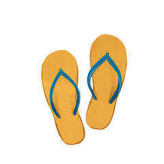 png digital drawing of sea ocean travel - flip flops, for your design