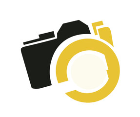 camera design silhouette, photography design