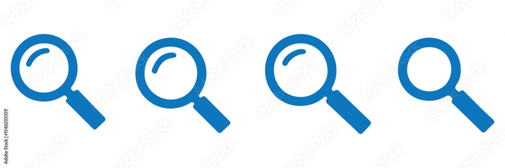 Canvas Prints magnifying glass icon, vector magnifier or loupe sign. search icon vector. vector isolated icon