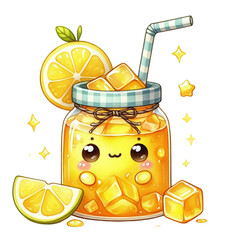 illustration of a lemon juice