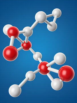 Clofibrate hyperlipidemia drug molecule (fibrate class).