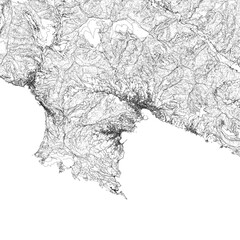Fototapeta premium 3D illustration of city and urban in Rapallo Italy