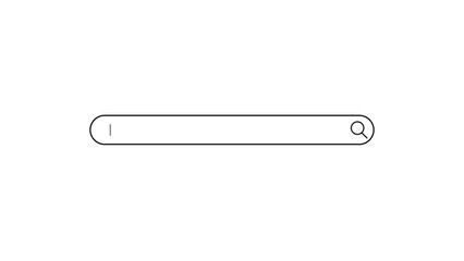 Search button Browser bar vector. Typing into a search engine on a transparent background. Search bar icon. Internet web page with search bar, internet search 