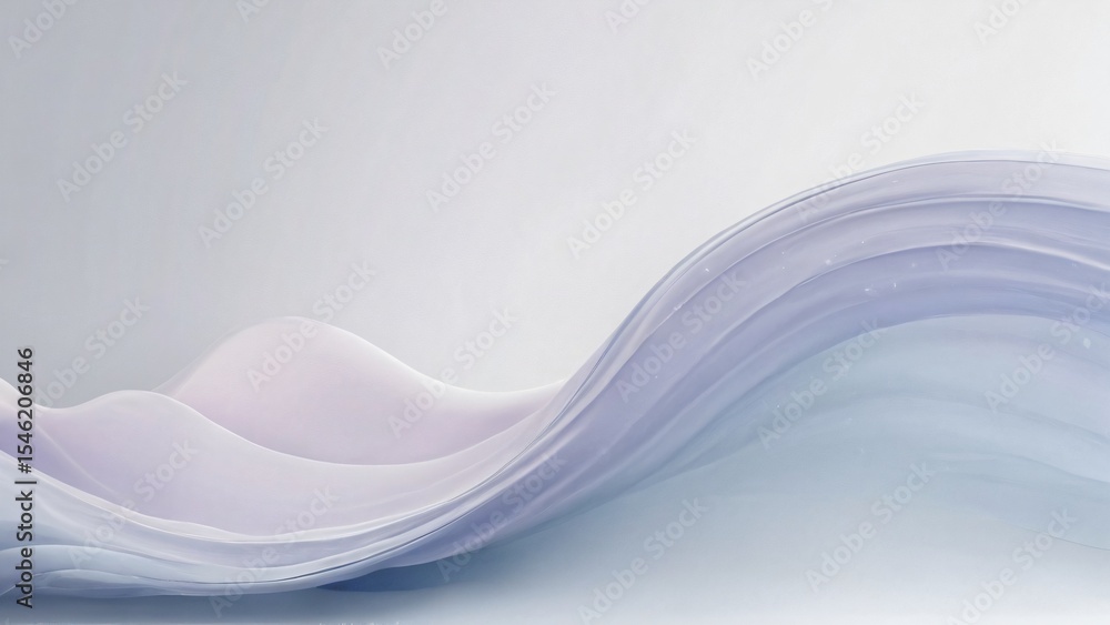 Aufkleber abstract soft flowing fabric texture on a neutral background, ethereal depiction of soft, layered fa