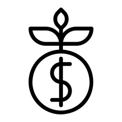 investment line icon