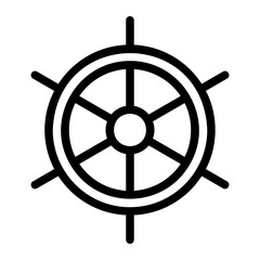 Obraz premium helm line icon