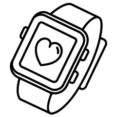 Outline Smart Health Watch Design