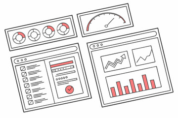 vector illustration of a credit card