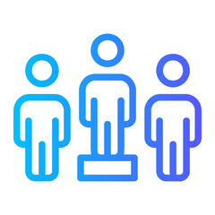leadership gradient icon