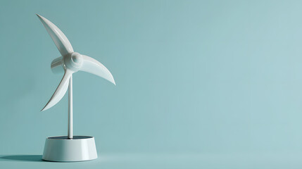 Minimal tabletop wind turbine model for renewable energy education

