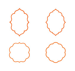 Set of vector frames
