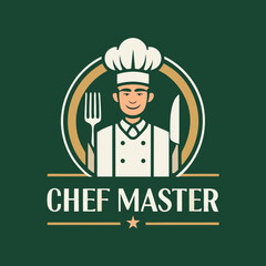 Chef master logo design culinary restaurant branding