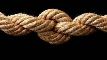 Fototapeta premium Close-up of intertwined nautical rope
