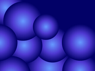 Circle abstract gradient background. Bright blue bubble abstract background, halftone.
