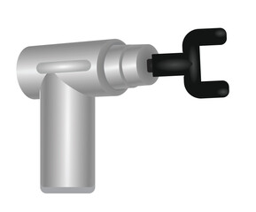 Grey at home massager. vector