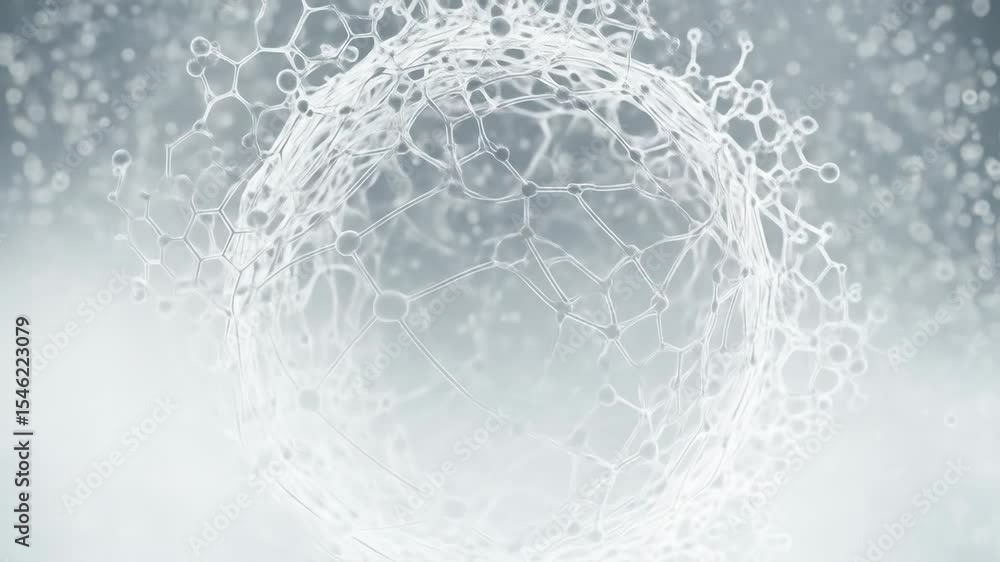 Aufkleber elegant digital sphere with interconnected lines and particles abstract futuristic technology backgr
