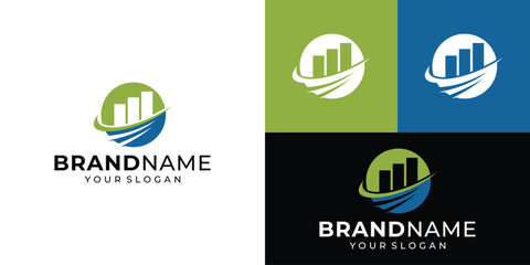 Accounting and Finance Icon Vector Logo Template Illustration Design