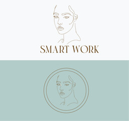 logo, unique logo, logo od girl, girl vector