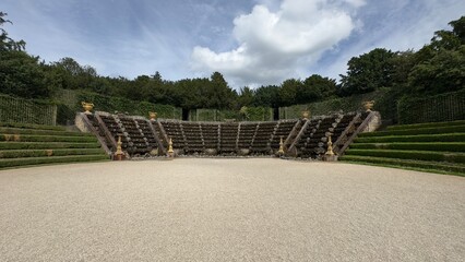 Versailles Amphitheater with Cascade and Greenery