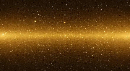 Obraz premium Gold, Glitter, Sparkling, Golden Glittering Starry Night Sky Background