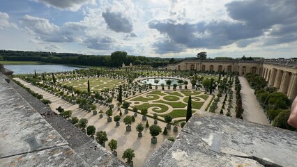 Formal Garden View from Building