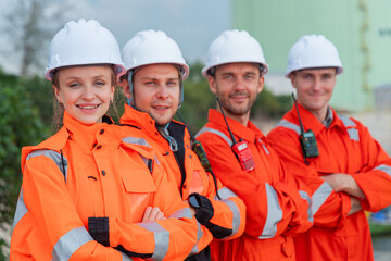 Confident Engineering Team at LNG Facility