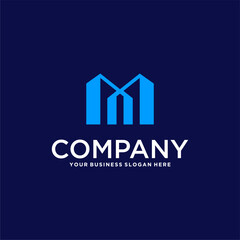 building logo design with apartment