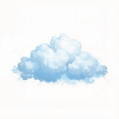 Soft snow dust cloud lifted by breeze, serene winter atmosphere