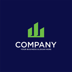 building logo design with apartment