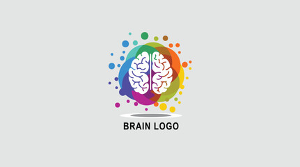 Colorful brain logo surrounded by vibrant, overlapping circles, symbolizing creativity, intelligence, and diverse thinking.