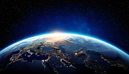 Obraz premium Earth Sunrise from Space