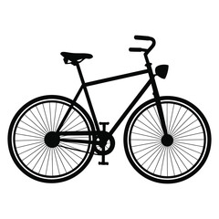 Fototapeta premium Bicycle silhouette vector