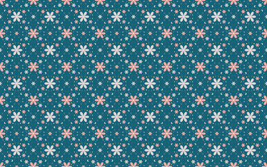 Seamless floral flower pattern and texture or fabric pattern design