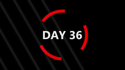 The calendar 36 th day of the month is red circled ,Calendar interface with highlighted dates and event icons, looped animation.