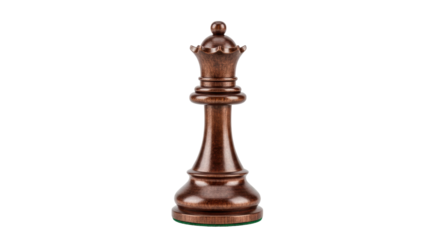 Isolated Chess Queen Piece