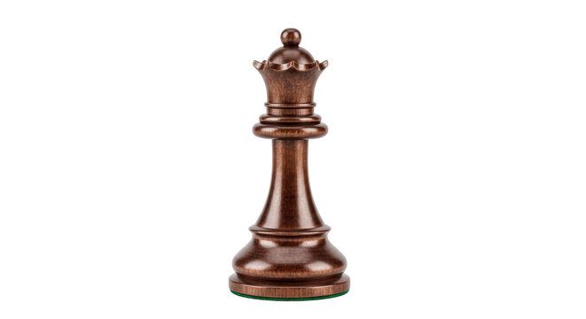 Isolated Chess Queen Piece