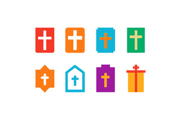 different bible icon sets on white background  .svg