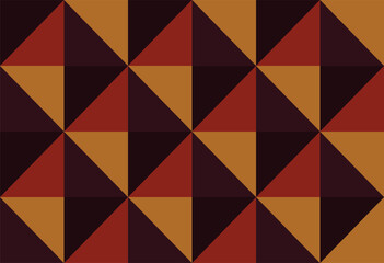 Fototapeta premium Triangle Abstract Background Vector Design with dark yellow, dark orange and dark red colour. Suitable For Wallpaper, Theme, Textile Etc.
