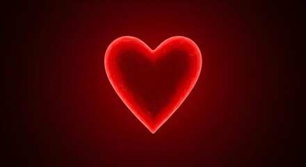 Heart, Red, Love, Glowing Red Heart Shape