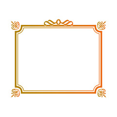 Ornamental frames with unique sets of shapes