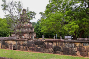 Fototapeta premium Ancient Temple Ruins in Polonnaruwa, Sri Lanka