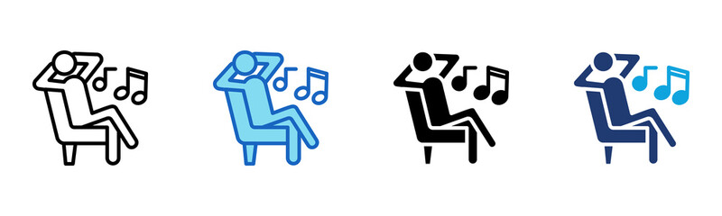 Relaxation icon Multi Style Vector Illustration 